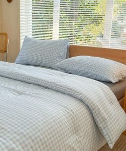 Juego de Edredón Gemelo NSNLGSGC, Ropa de -Azul Claro