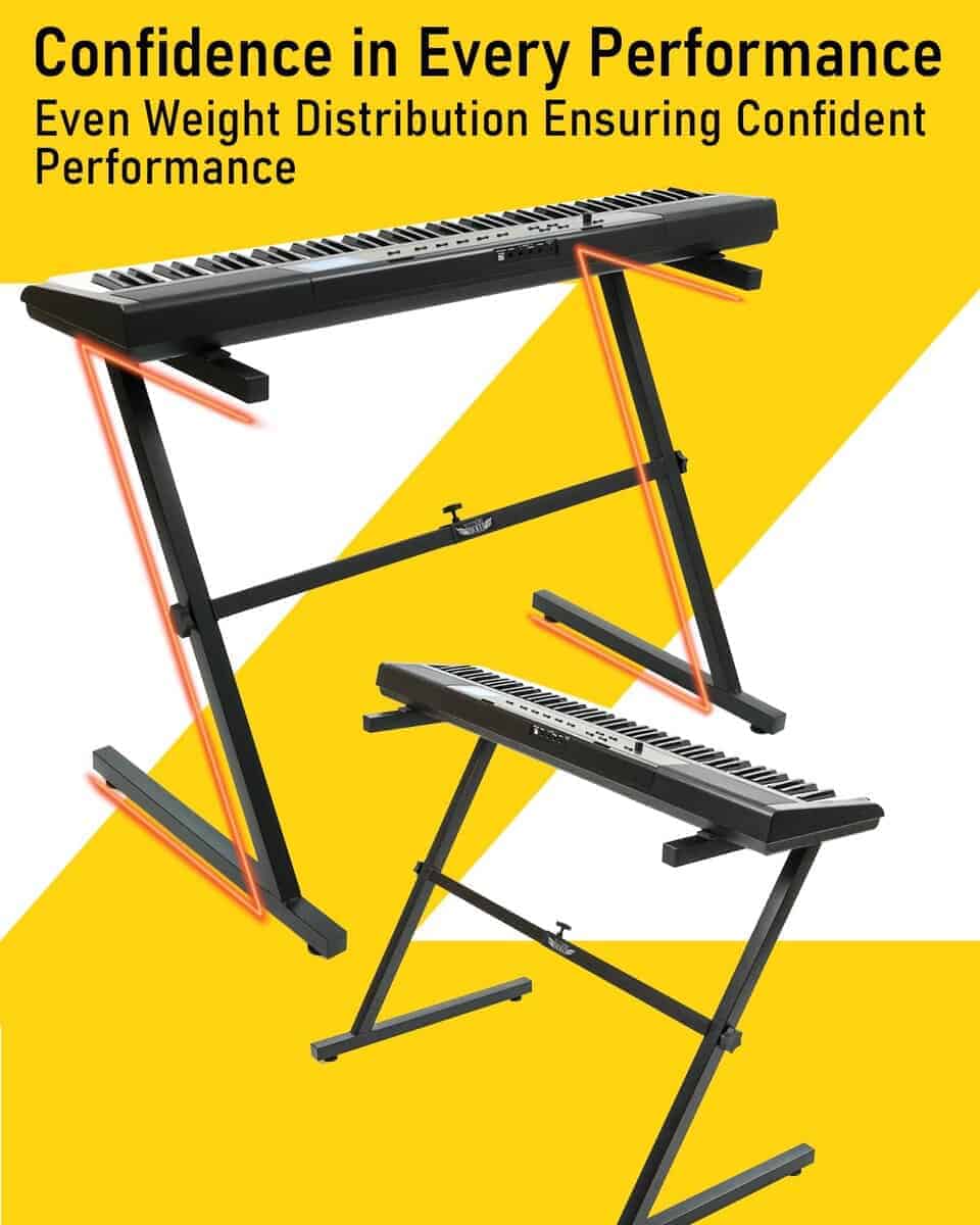 Soporte de Teclado Estilo Z Stage Rocker con Ancho - Imagen 4