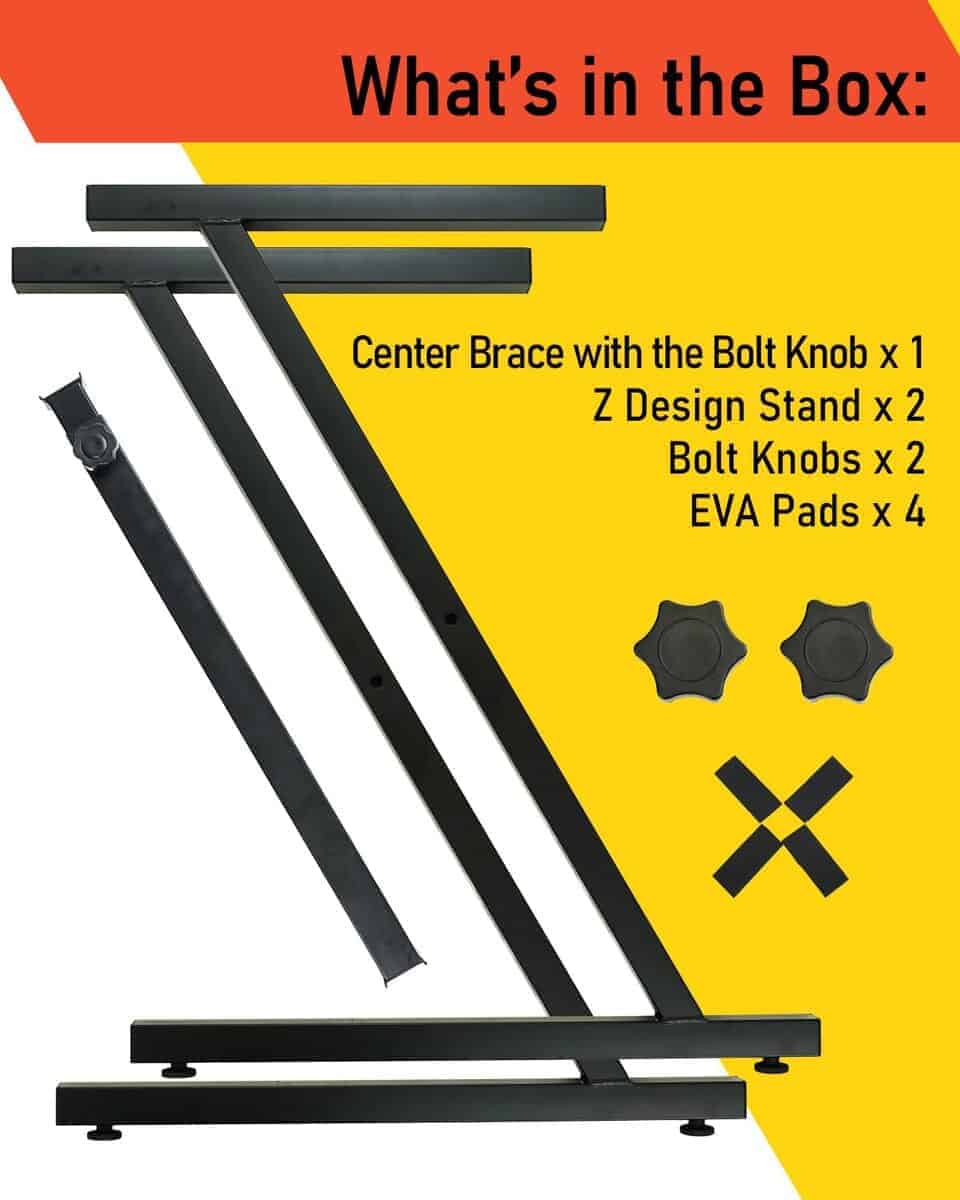 Soporte de Teclado Estilo Z Stage Rocker con Ancho - Imagen 10