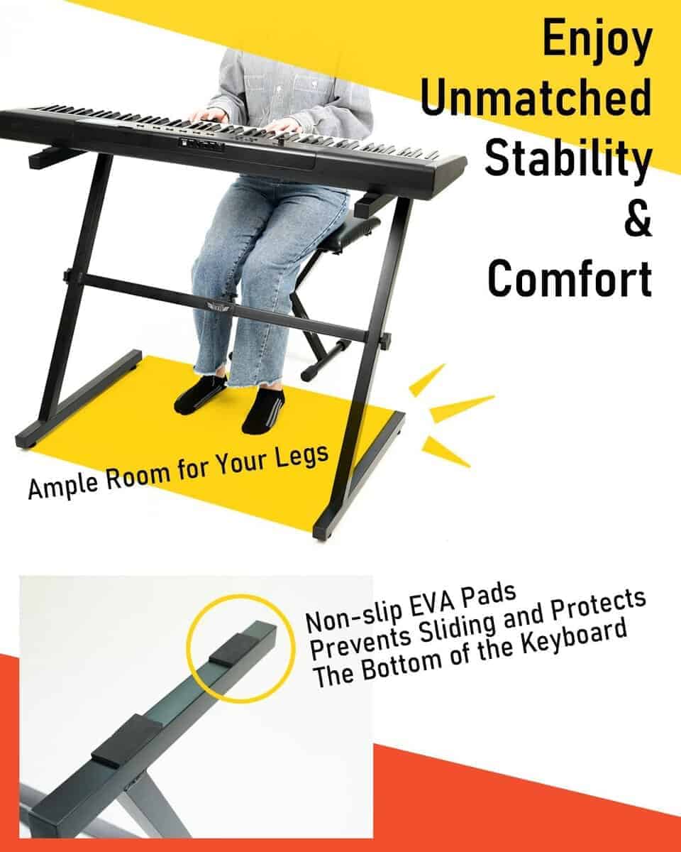 Soporte de Teclado Estilo Z Stage Rocker con Ancho - Imagen 5