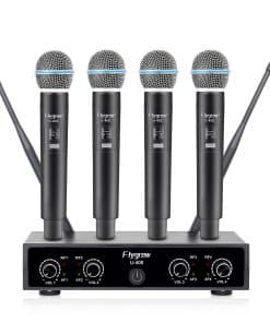 Sistema de Micrófono Inalámbrico Flygrow Pro, 4 Canales de