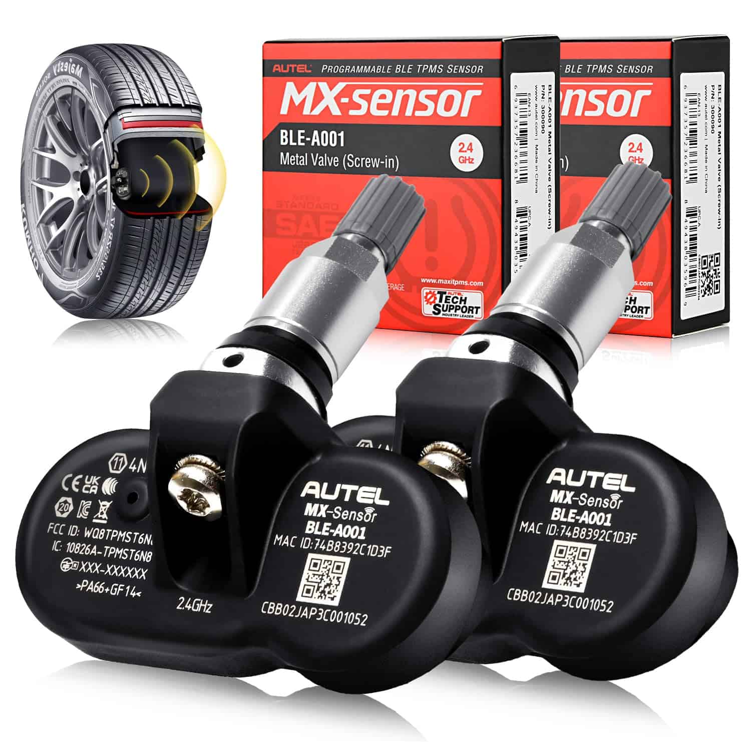 Autel Tesla Sensor, 2024 BLE-A001 MX-Sensor Tesla TPMS