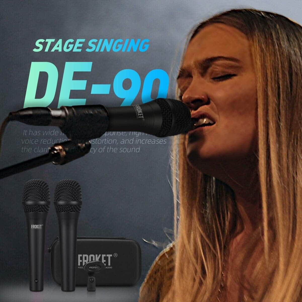 Sistema de micrófono inalámbrico de 2 canales Froket Pro - Imagen 8