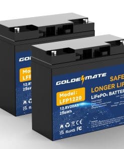 Batería de ciclo profundo de litio LiFePO4 GOLDENMATE 12V