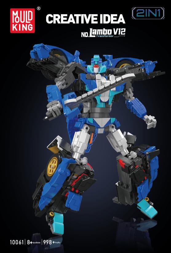 Mould King Building Sets 2in1 Transformers V12 Vision GT - Imagen 10