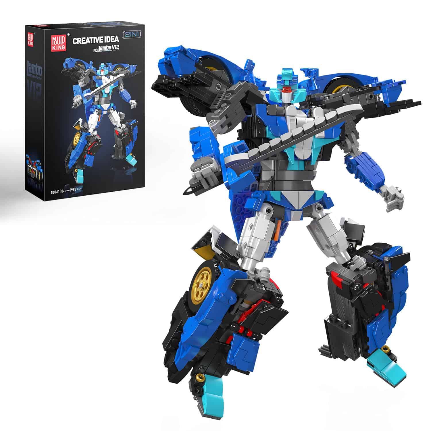 Mould King Building Sets 2in1 Transformers V12 Vision GT - Imagen 8