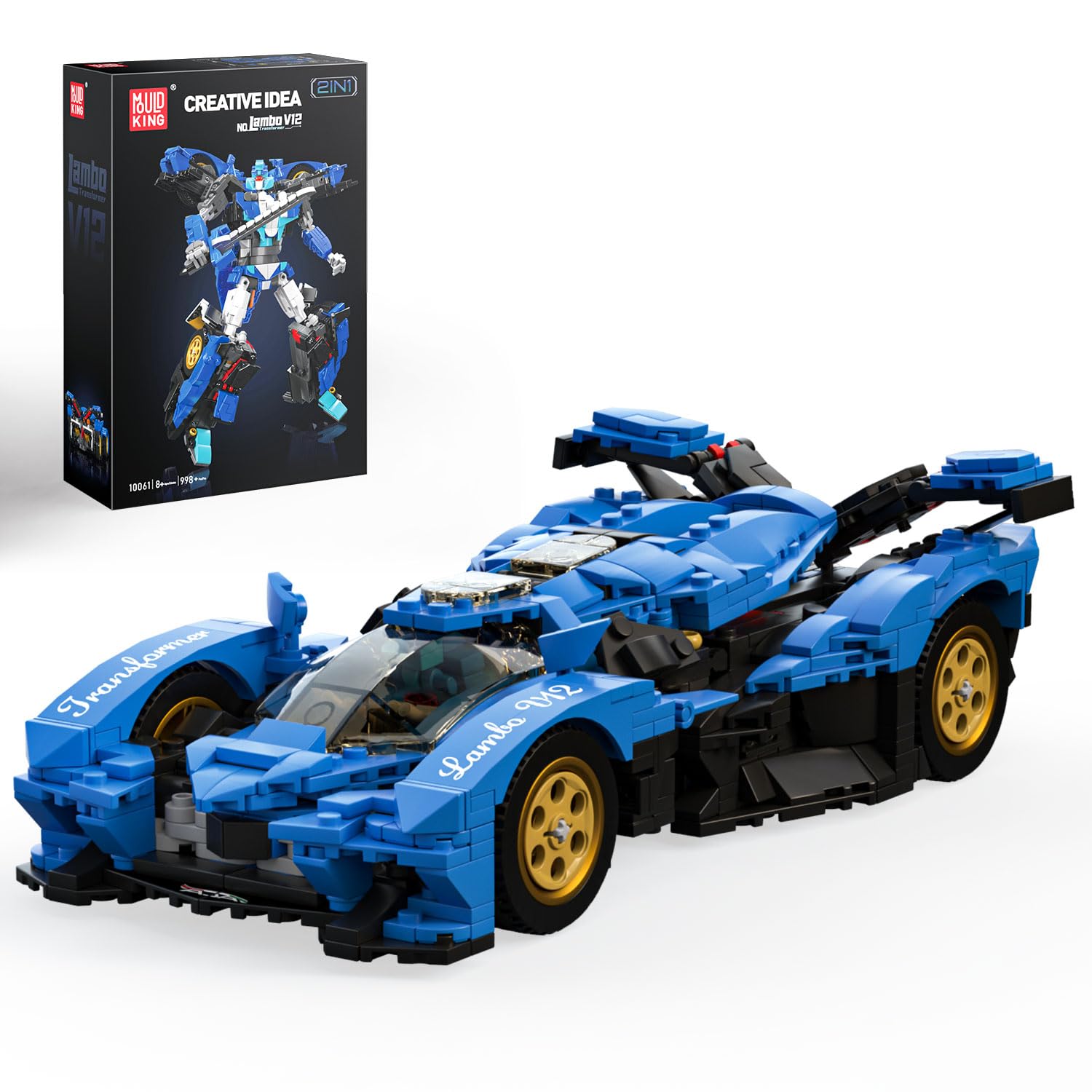 Mould King Building Sets 2in1 Transformers V12 Vision GT - Imagen 9