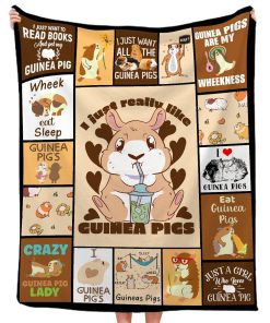 Manta de Franela Fleece de Cobayas, Liviana Me Encantan las