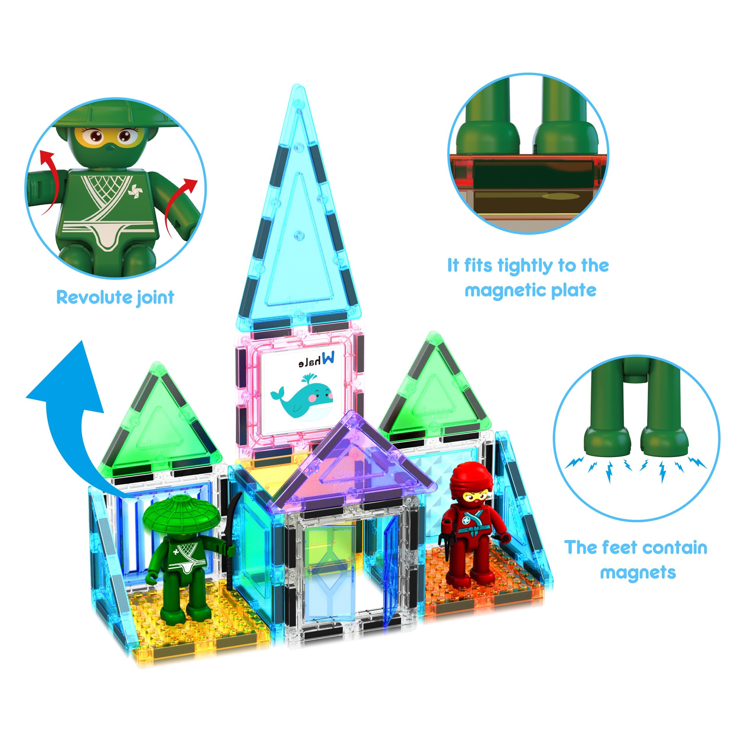 Conjunto de Bloques de Construcción Magnéticos PicassoTiles - Imagen 4