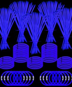 YOFOBU 500 PCS Pulseras y Collares Luminosos Azules 8" Pack