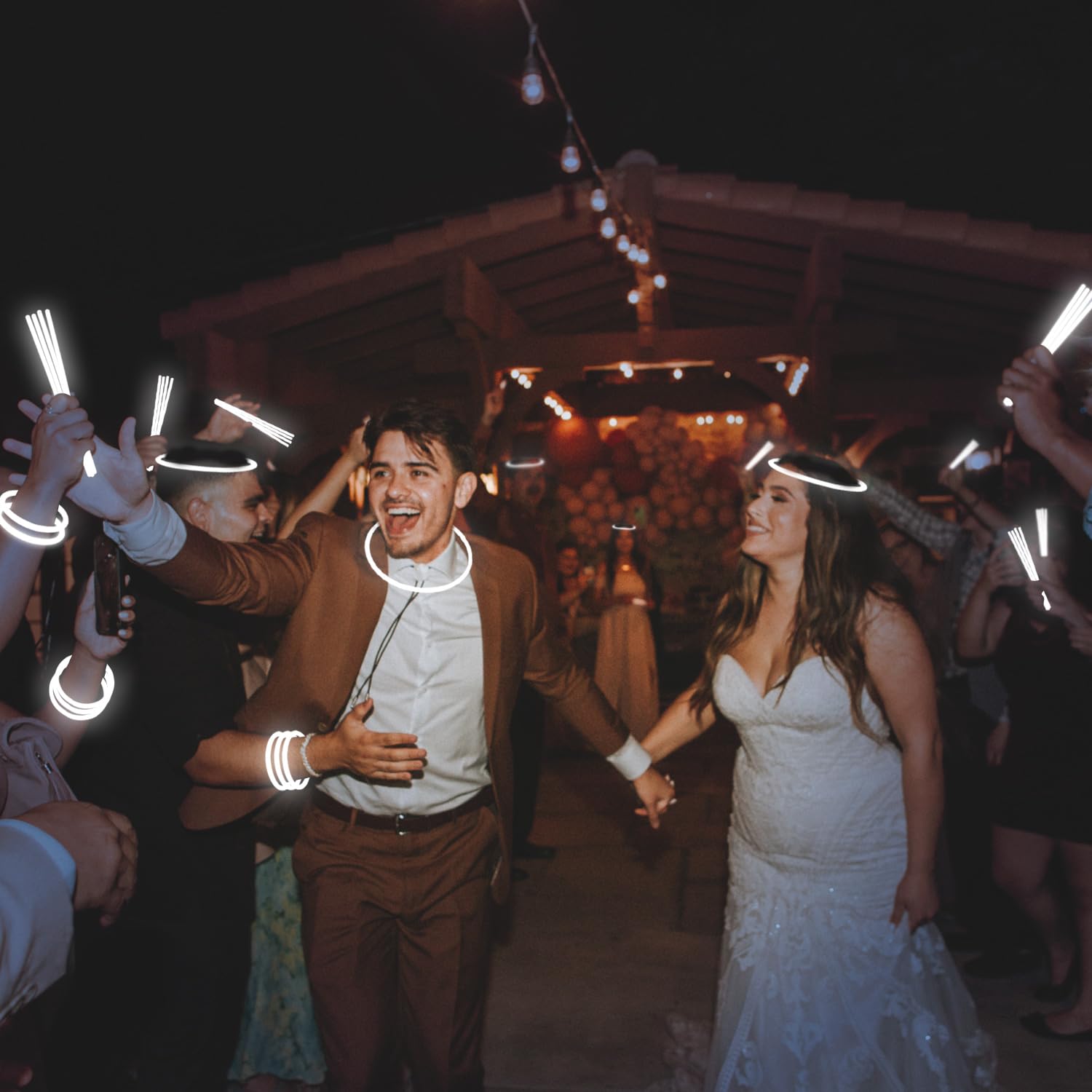 YOFOBU 500 PCS Pulseras y Collares de Palitos Luminosos - Imagen 6