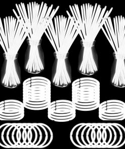 YOFOBU 500 PCS Pulseras y Collares de Palitos Luminosos