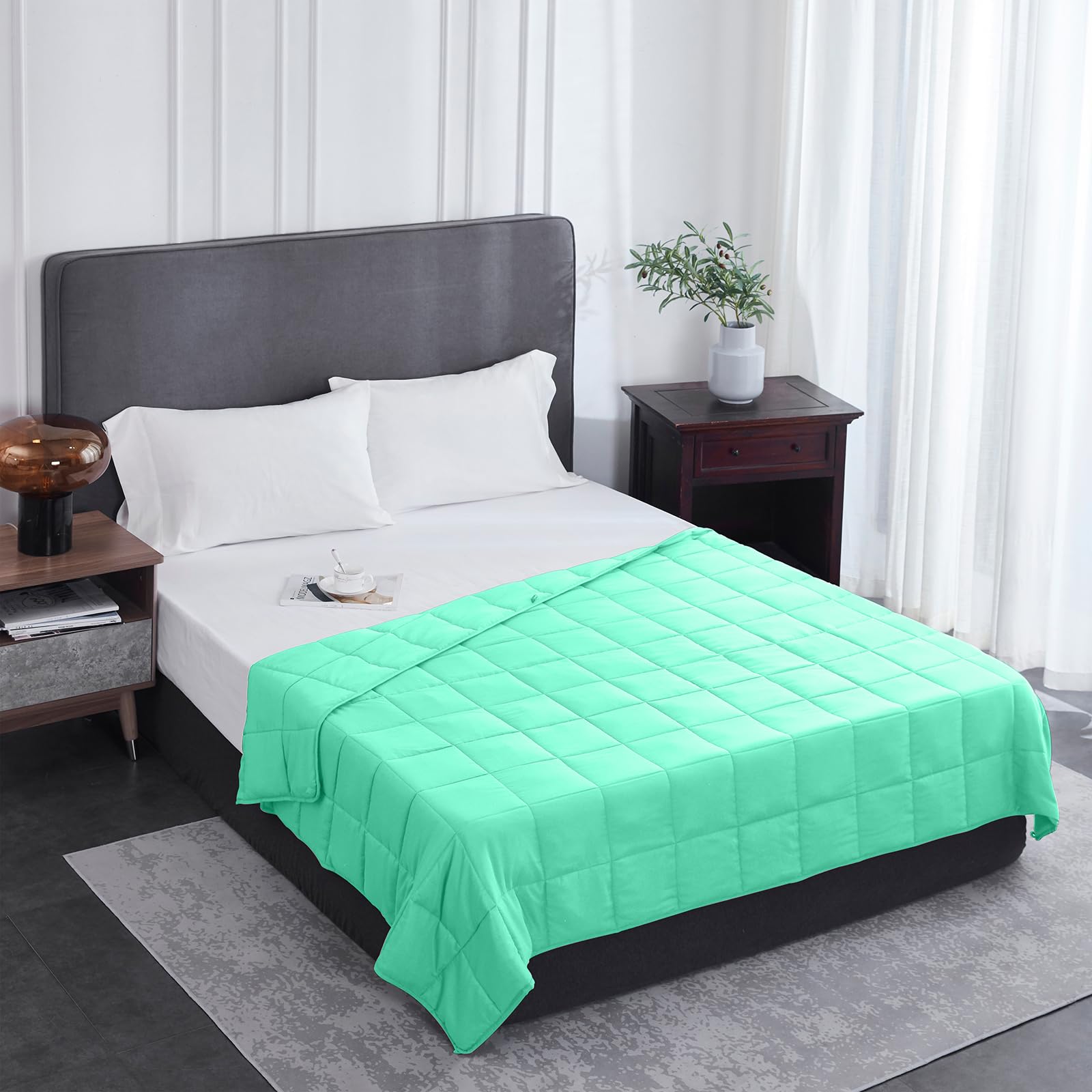 Manta Ponderada L'AGRATY - 60"x80" 20 libras -Verde - Imagen 3