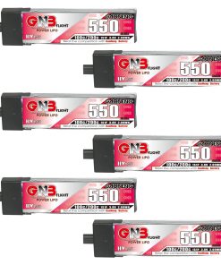 6pcs Batería LiPo 1S HV 3.8V 100C 550mAh de GAONENG con