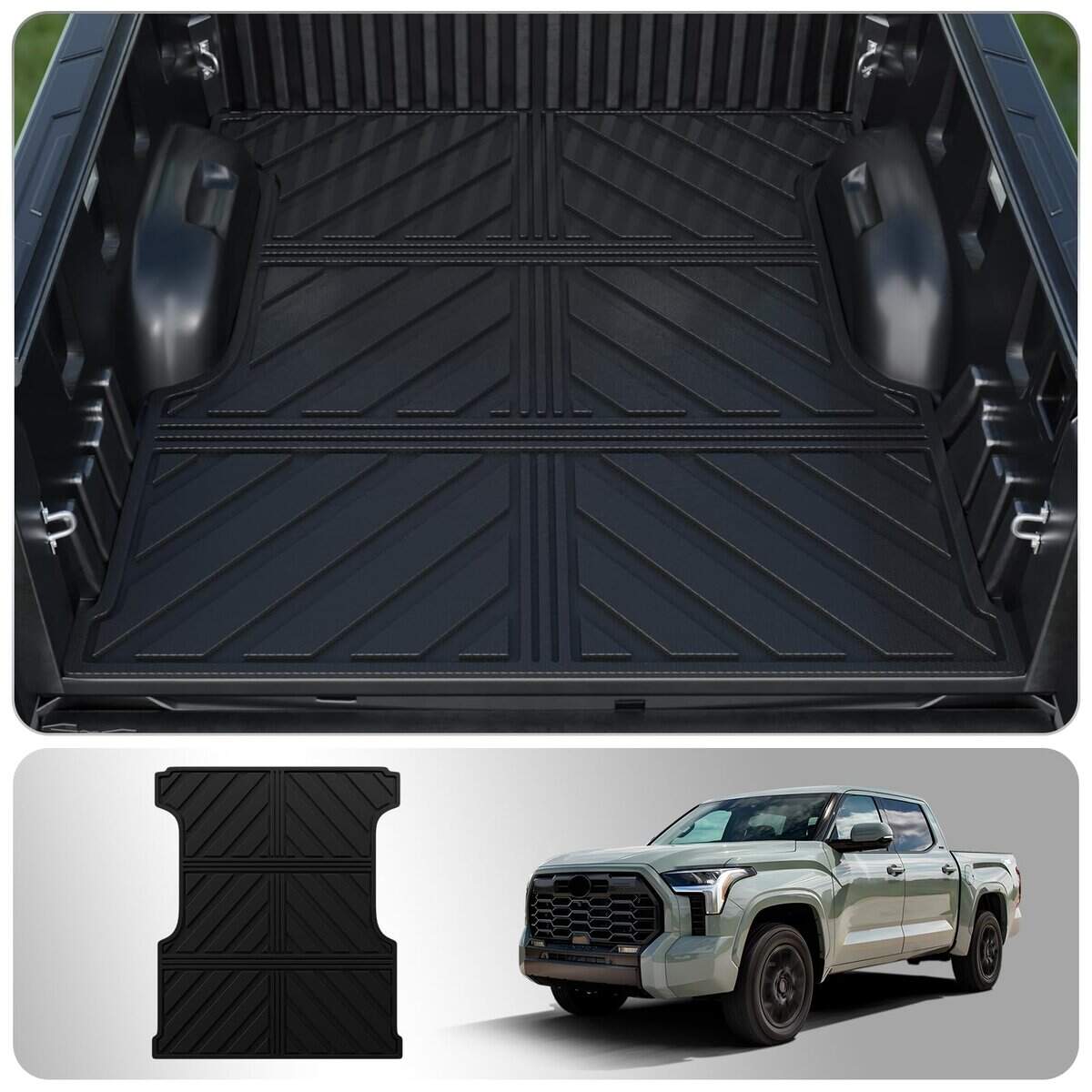 Tapete de cama para camión Thinzyou compatible con Toyota