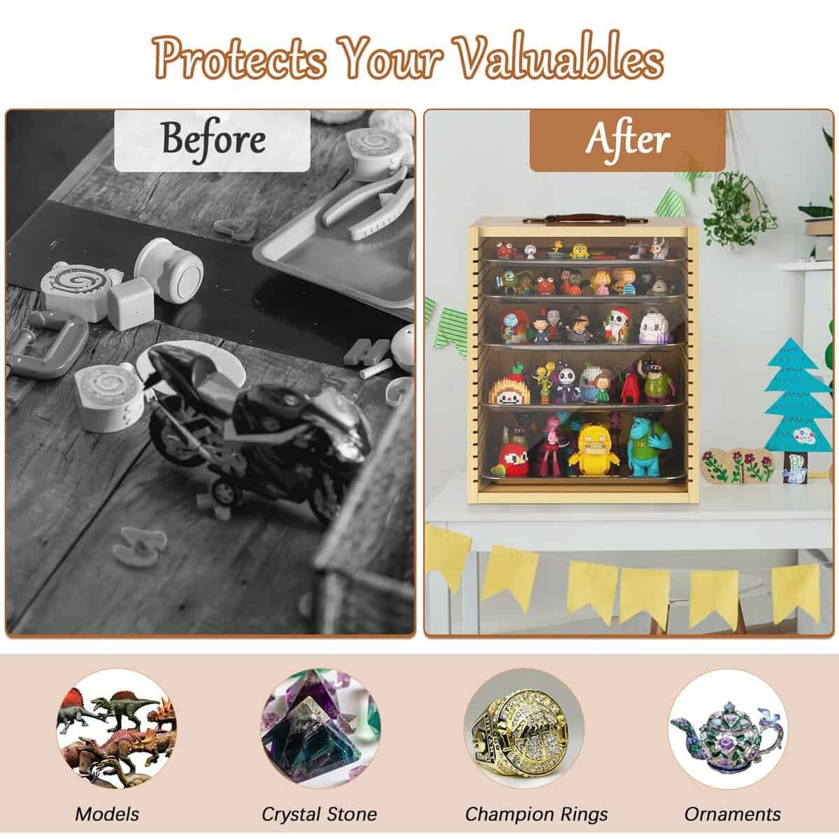 Estuche de exhibición en miniatura para coleccionables - Imagen 4