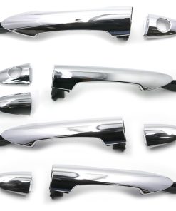 Conjunto de 4 Manijas de Puerta Exterior Cromadas Frontales