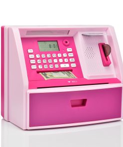 ATMBnk Alcancía Interactiva de Cajero -Rosado/Rosado