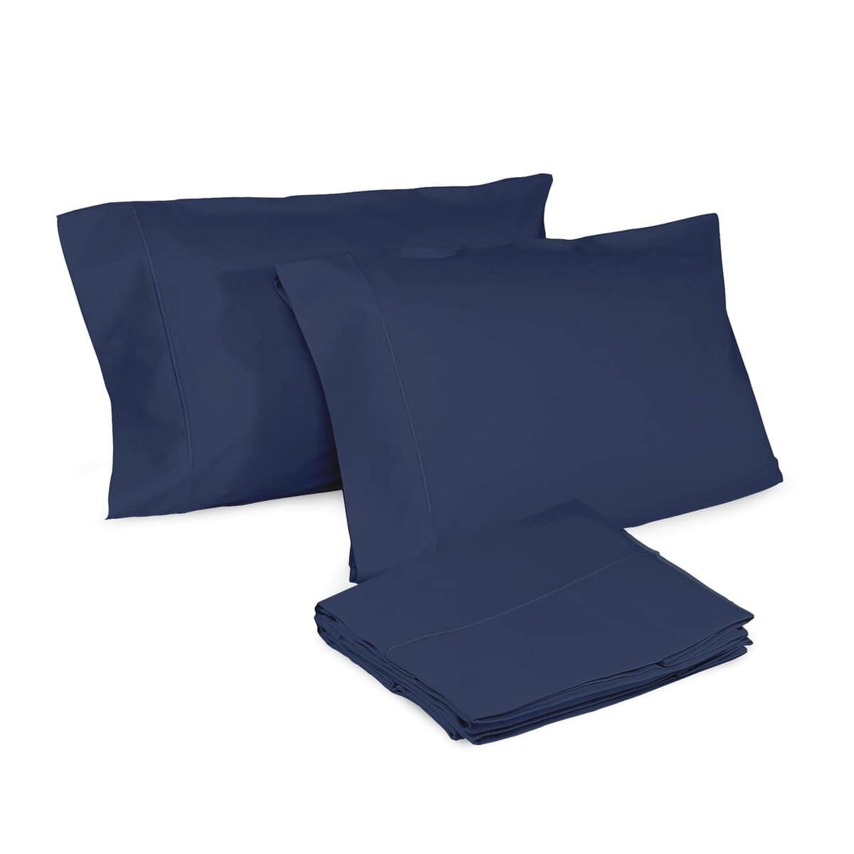Juego de 2 Fundas de Almohada King Size -Azul Marino