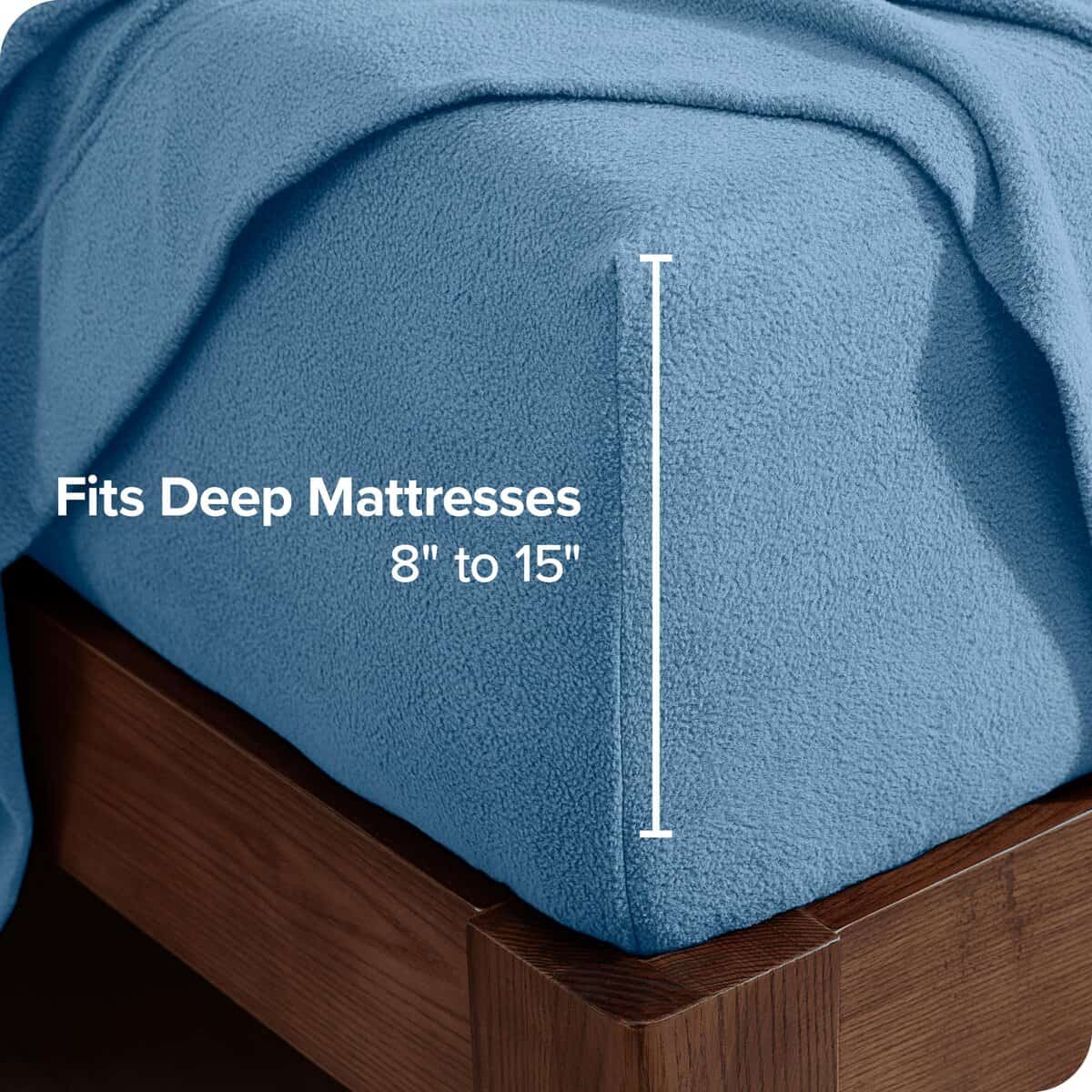 Juego de sábanas de forro polar Bare Home Super Soft - - Imagen 6