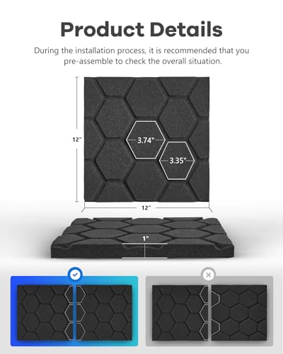 Paneles Acústicos Absorbentes de Sonido, Soundsbay 36 Pack - Imagen 6