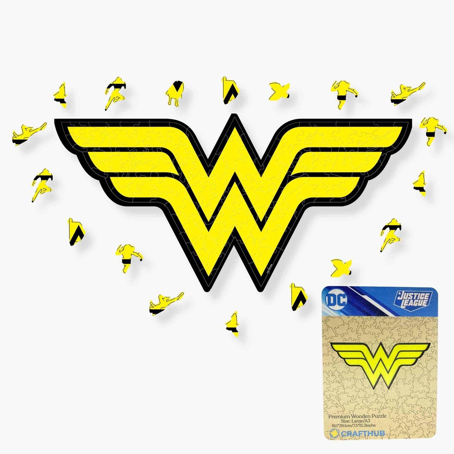 Rompecabezas de madera Crafthub DC para -Wonder Women Logo