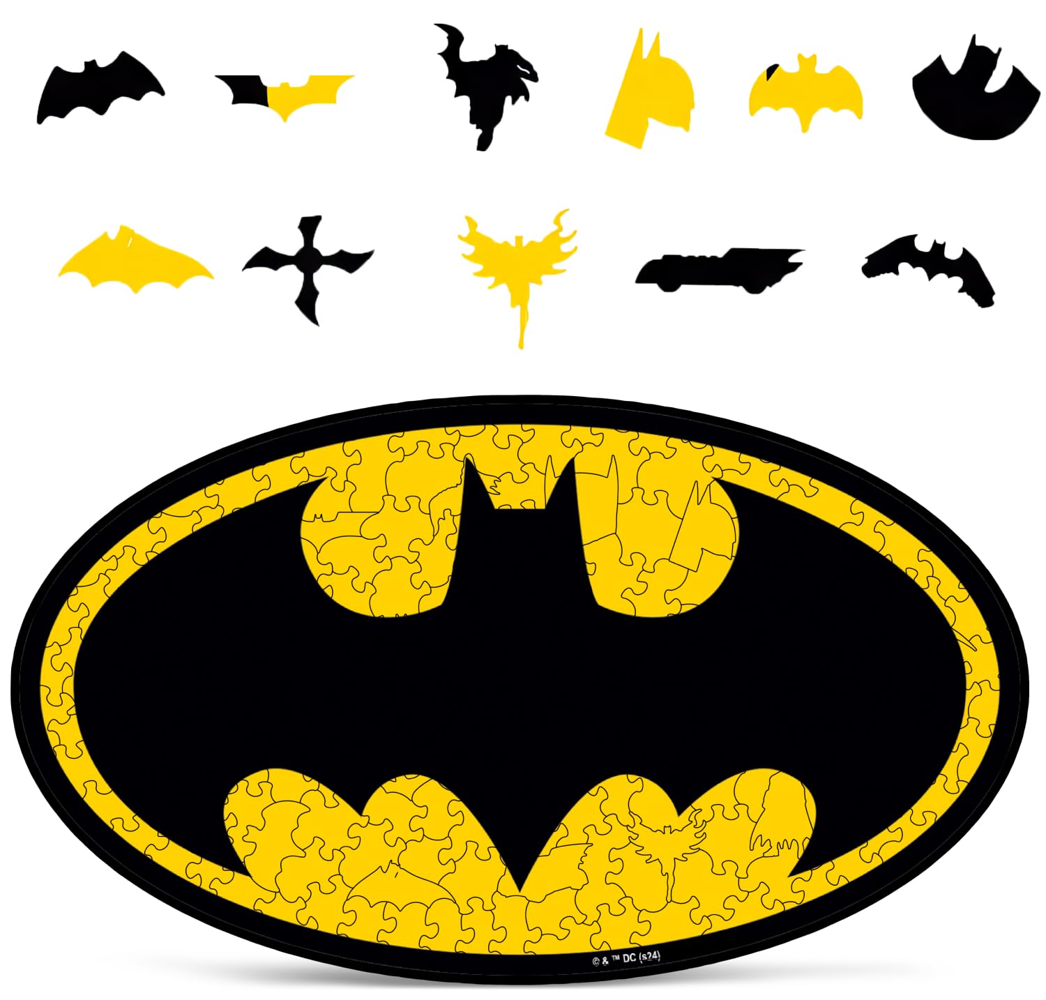 Rompecabezas de madera CraftHub DC para -Logo de Batman