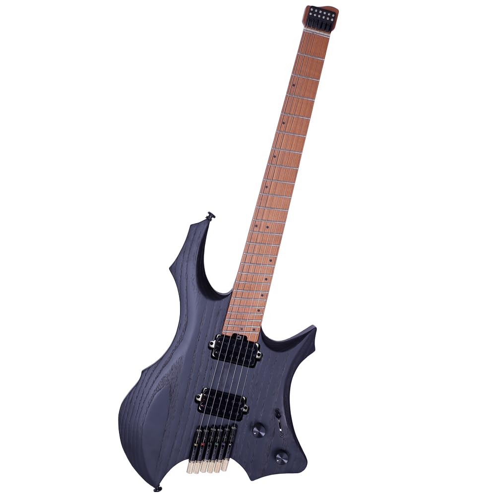Guitarra eléctrica Acepro Headless para viajes, cuerpo de