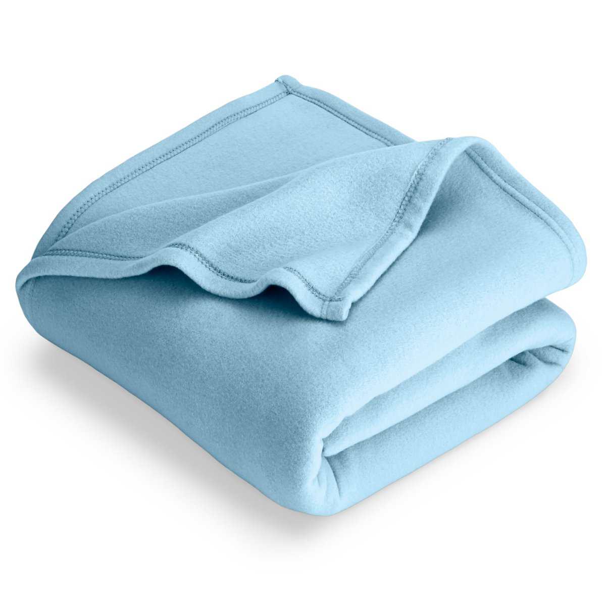 Manta de Polar Ligero Bare Home Azul Claro Twin/Twin XL