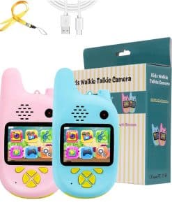 Walkie Talkies para Niños Recargables, Cámara Digital HD,