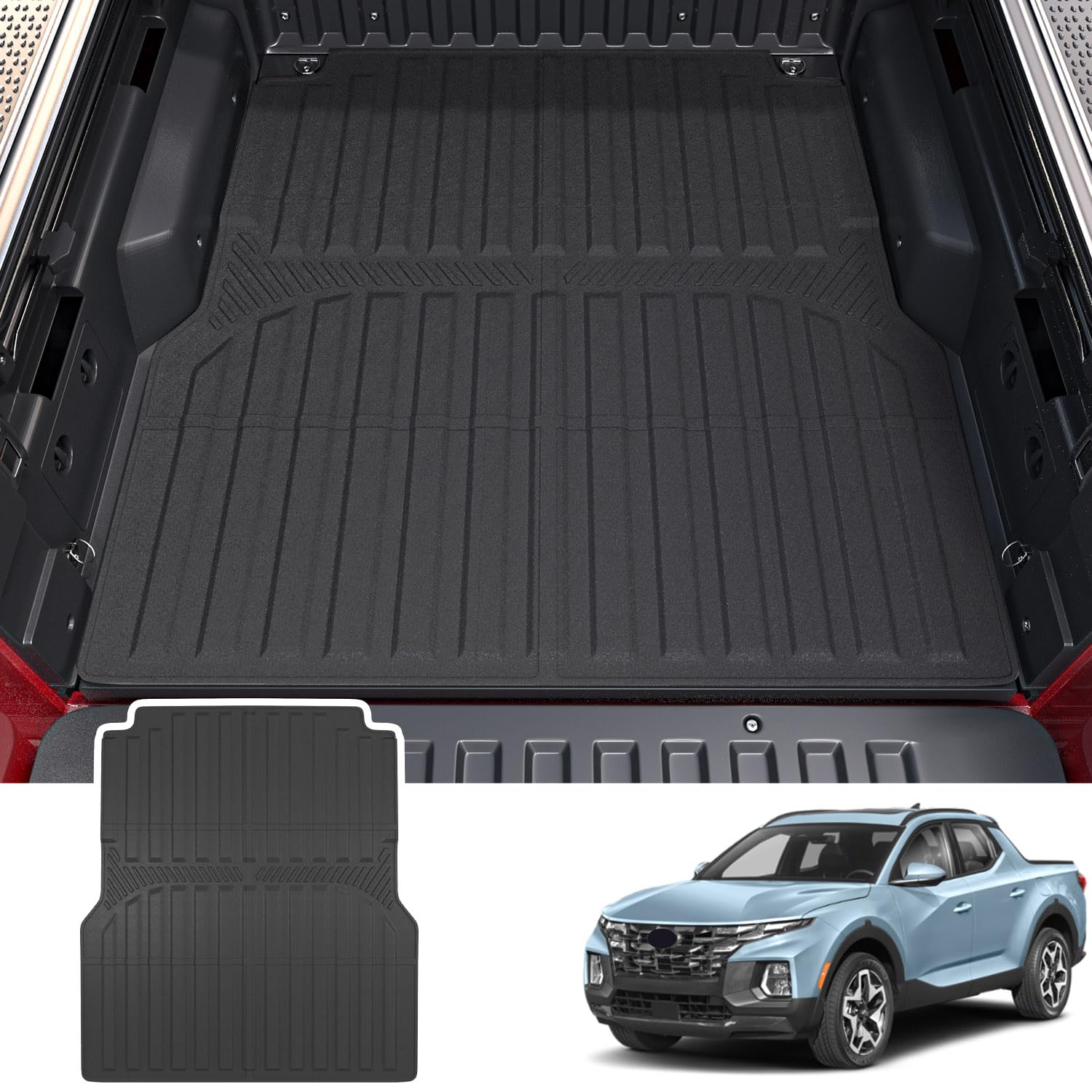 Tapete para cama de camioneta compatible con -024 4.3FT