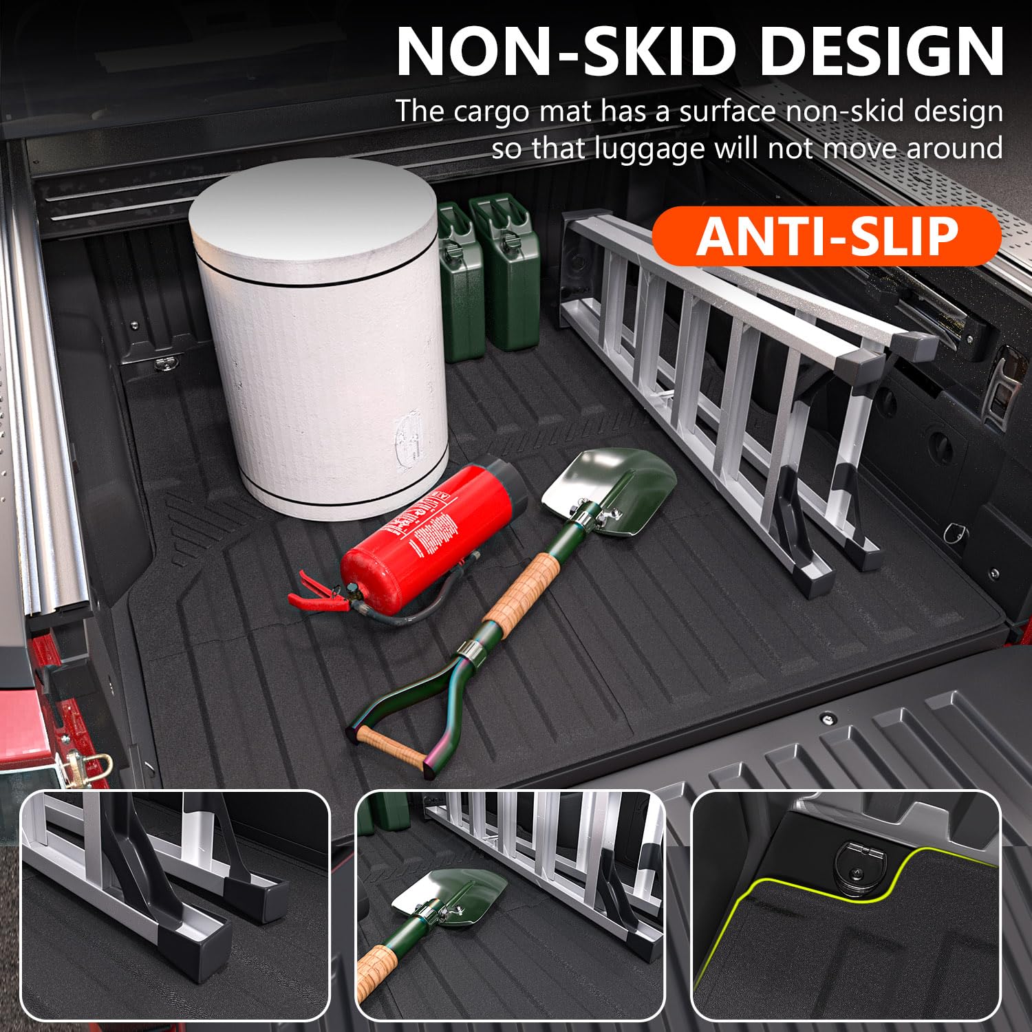 Tapete para cama de camioneta compatible con -024 4.3FT - Imagen 6