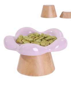 Platos de Comida Elevados de Cerámica en Forma de Flor Miss