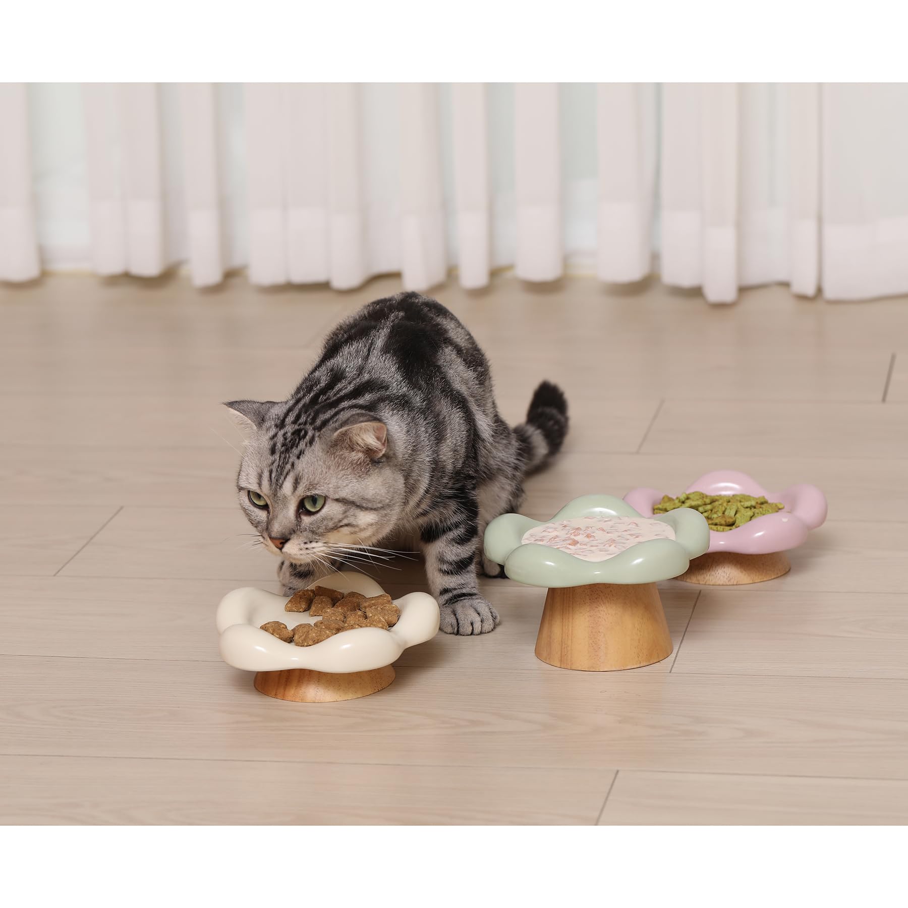 Platos de Comida Elevados de Cerámica en Forma de Flor Miss - Imagen 9