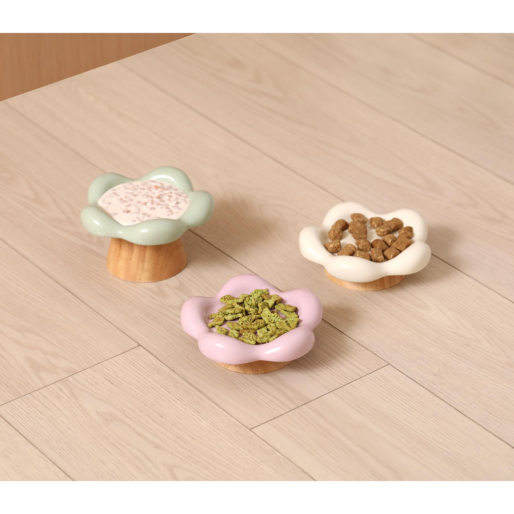 Platos de Comida Elevados de Cerámica en Forma de Flor Miss - Imagen 8