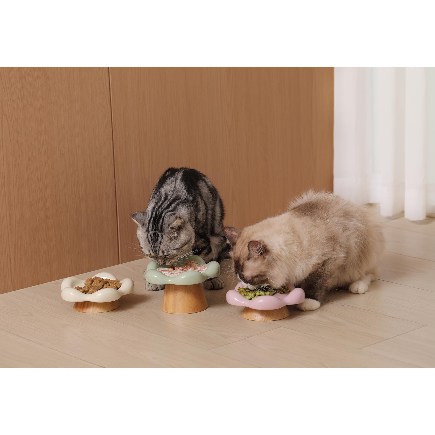 Platos de Comida Elevados de Cerámica en Forma de Flor Miss - Imagen 7