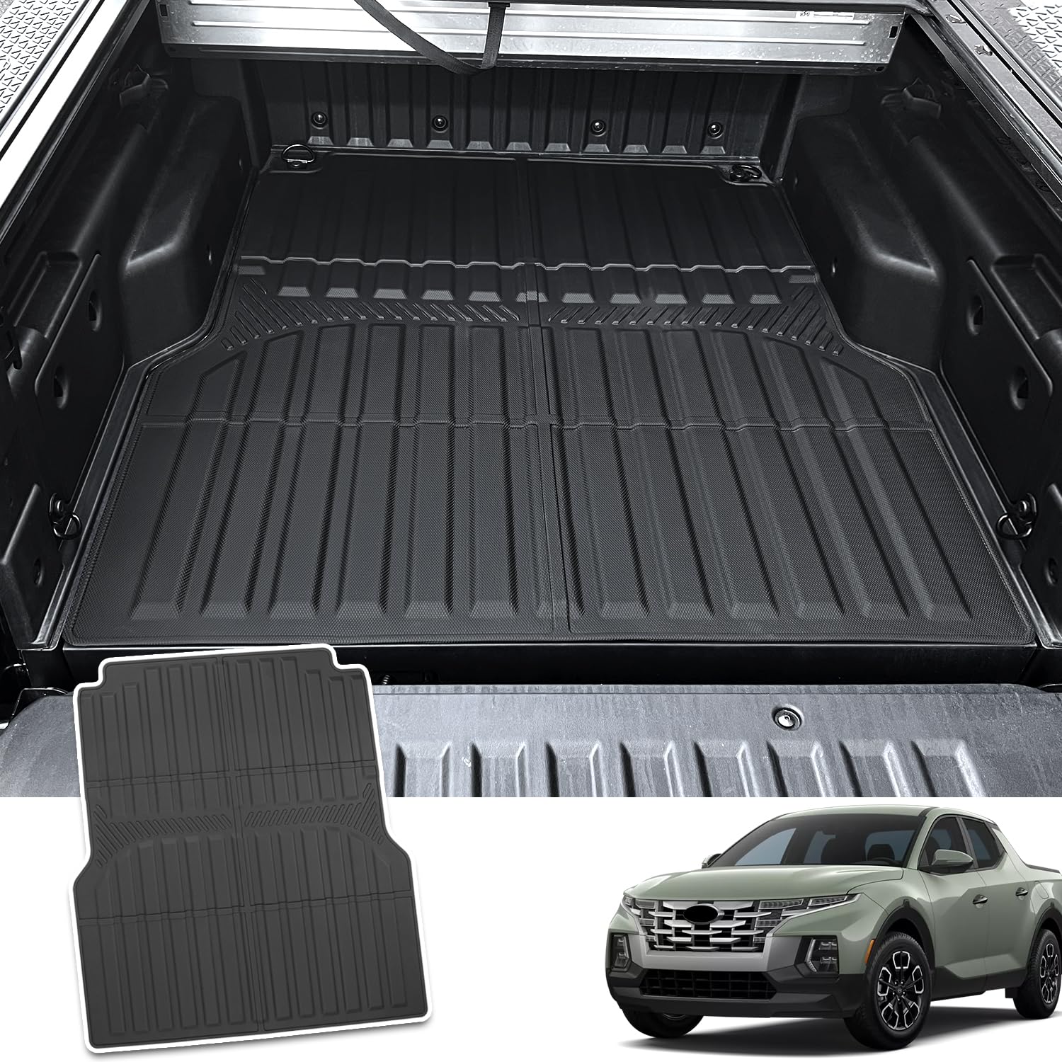 Tapete para cama de camioneta compatible con -anta Cruz