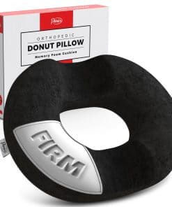 Cojín de Rosquilla, Alivio del Dolor de Coxis, -Negro