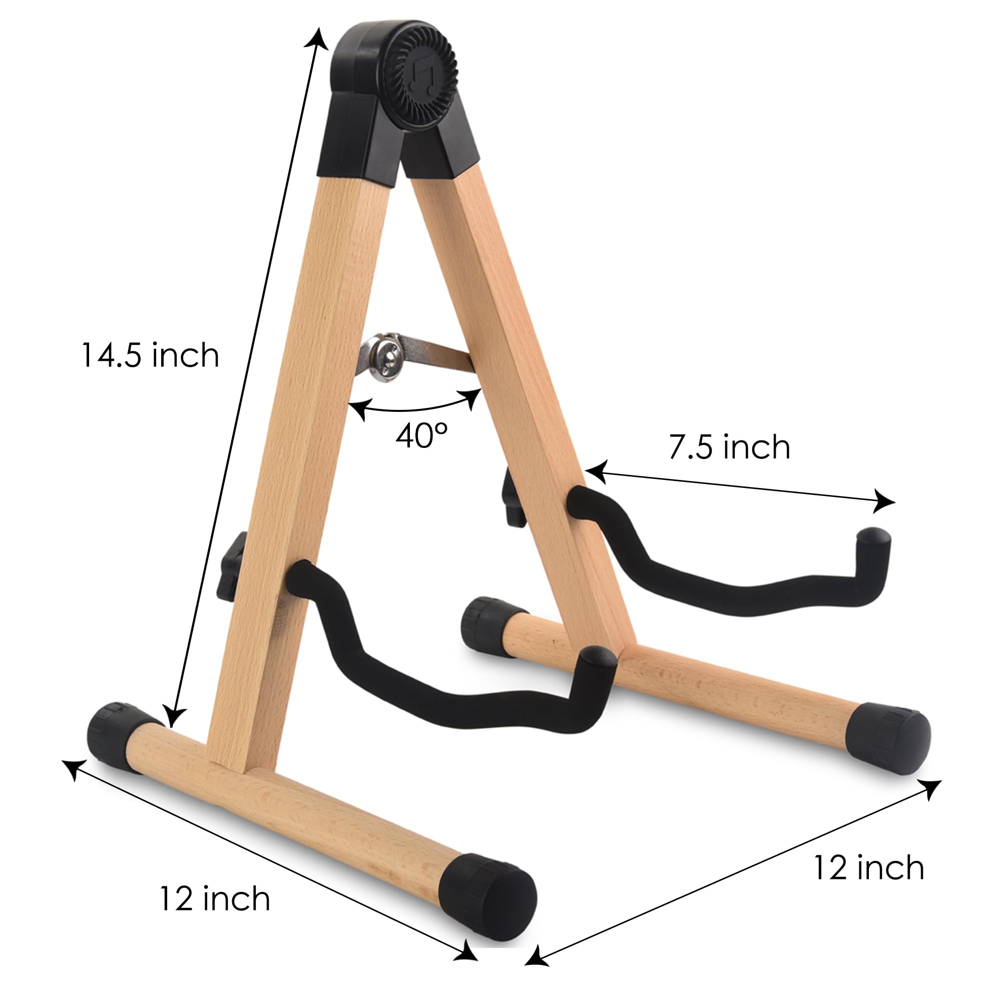Soporte para Guitarra Aorom, Soporte de Suelo Plegable en - Imagen 4