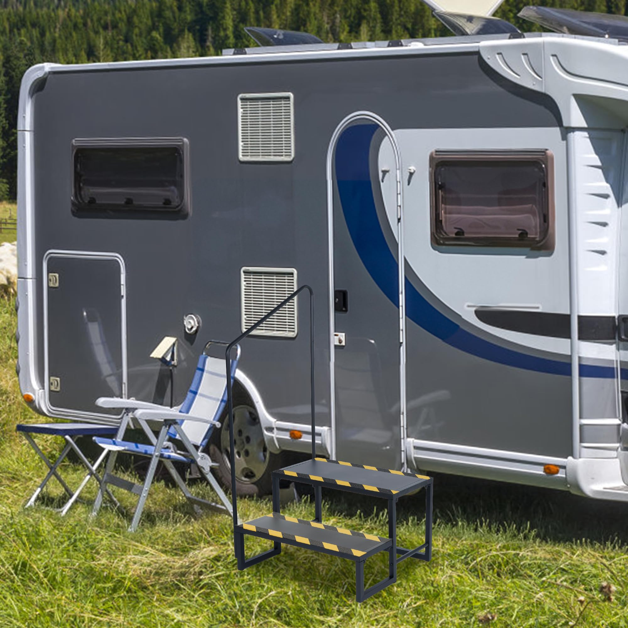 Escaleras de 2 Peldanos para RV Actualizadas Escaleras para - Imagen 3
