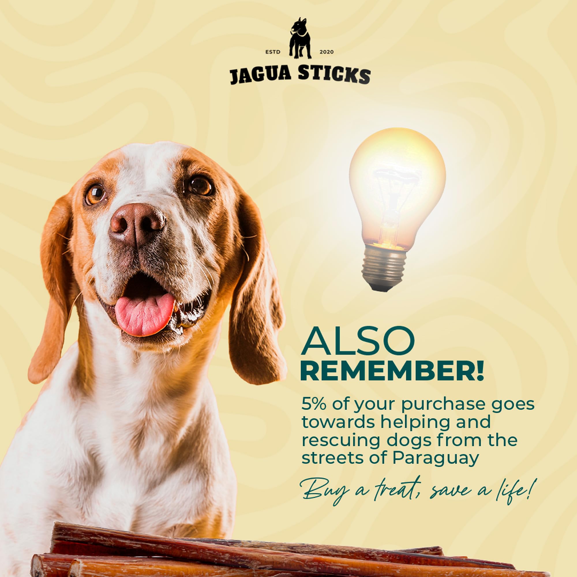 Bastones de Jagua de Carne - Bastones de Masticar para - Imagen 8