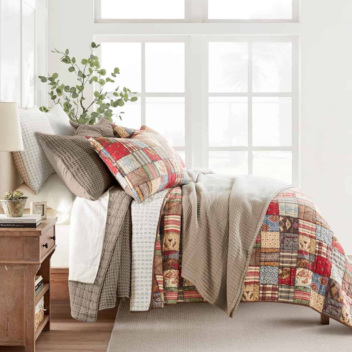 Levtex Home - Mills Waffle - Juego de colcha -Cocoa - Imagen 4