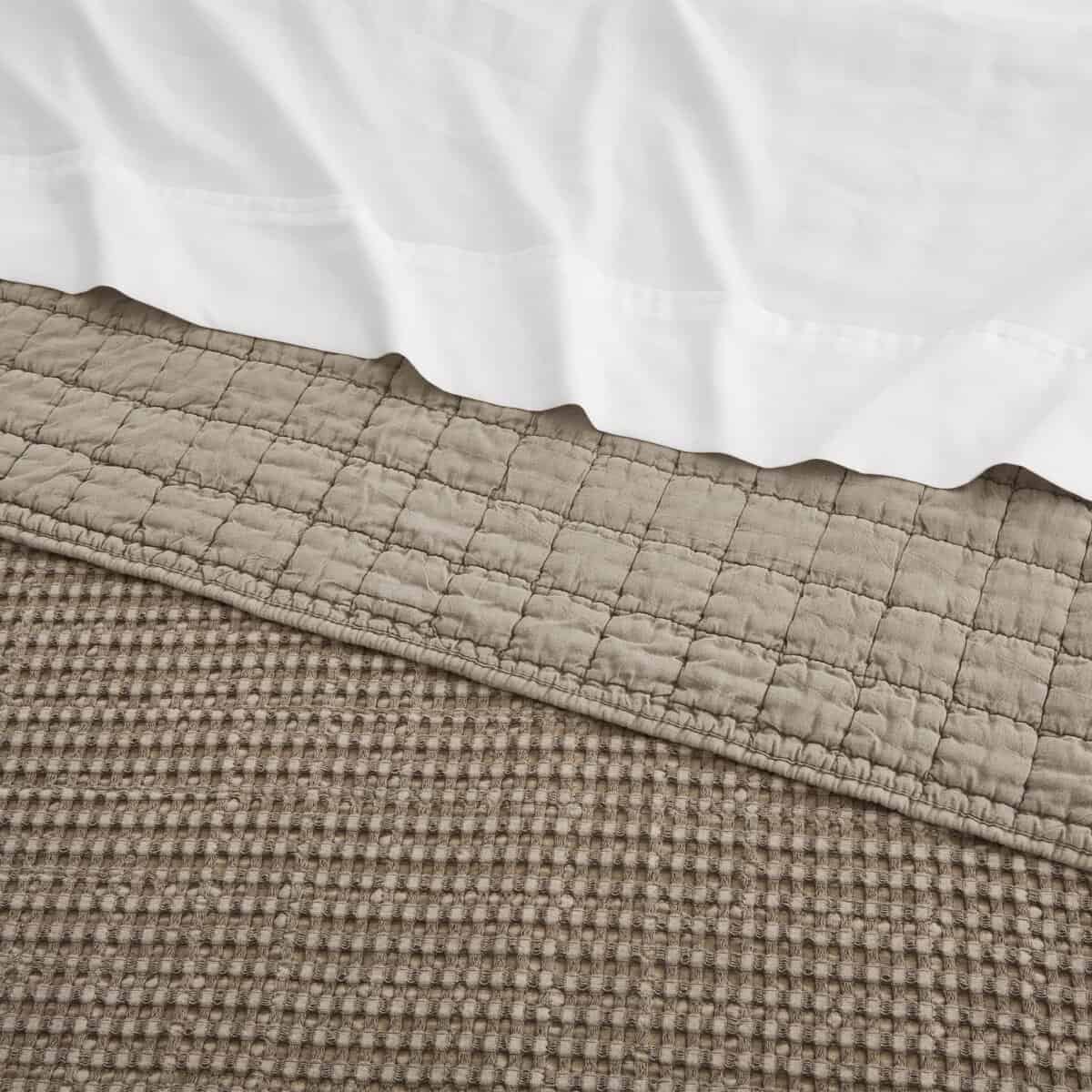 Levtex Home - Mills Waffle - Juego de colcha -Cocoa - Imagen 7