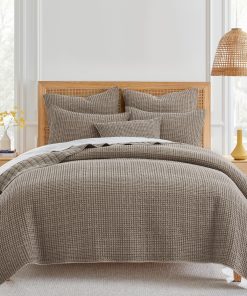 Levtex Home - Mills Waffle - Juego de Edredón -Cacao