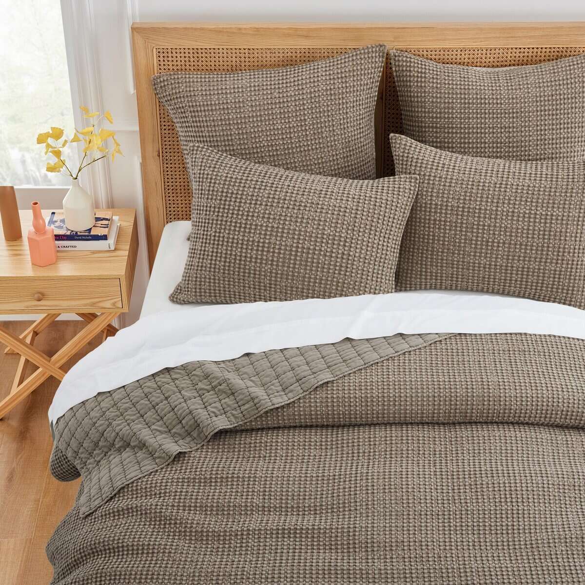 Levtex Home - Mills Waffle - Juego de colcha -Cocoa - Imagen 3