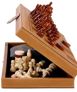 Juego de ajedrez magnético 2 en 1 y tablero de damas