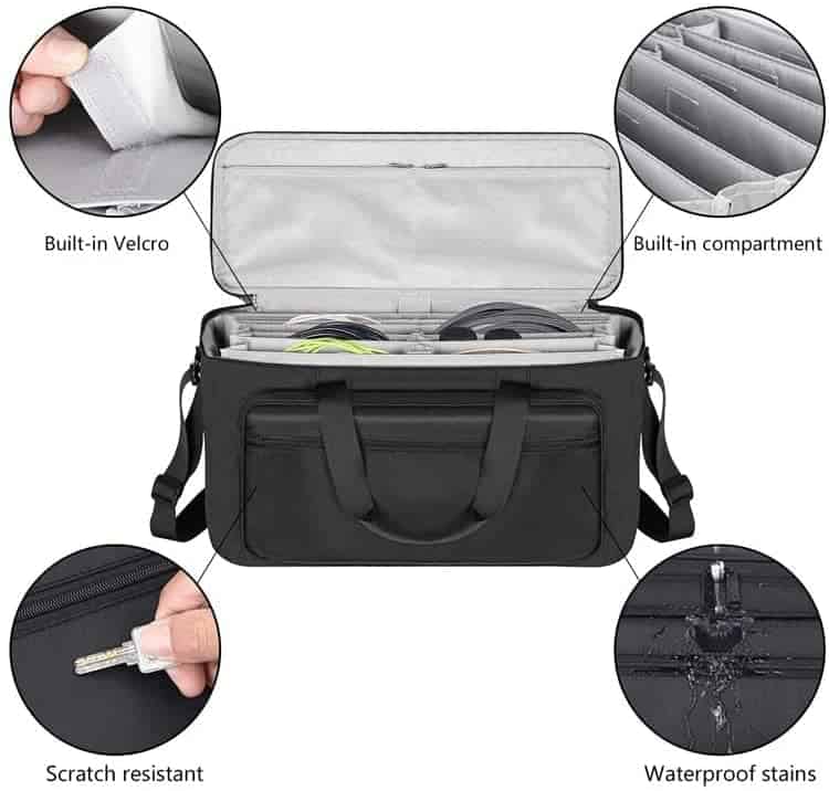 Bolsa para DJ Venmark para Equipos de Música, Cables, - Imagen 4