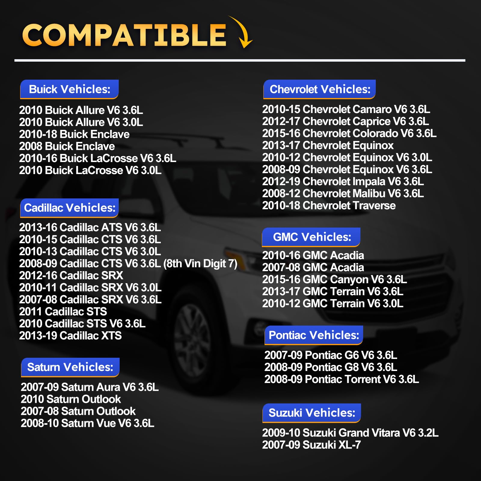 Paquete de bobinas de encendido UF569 Para Buick Allure - Imagen 3