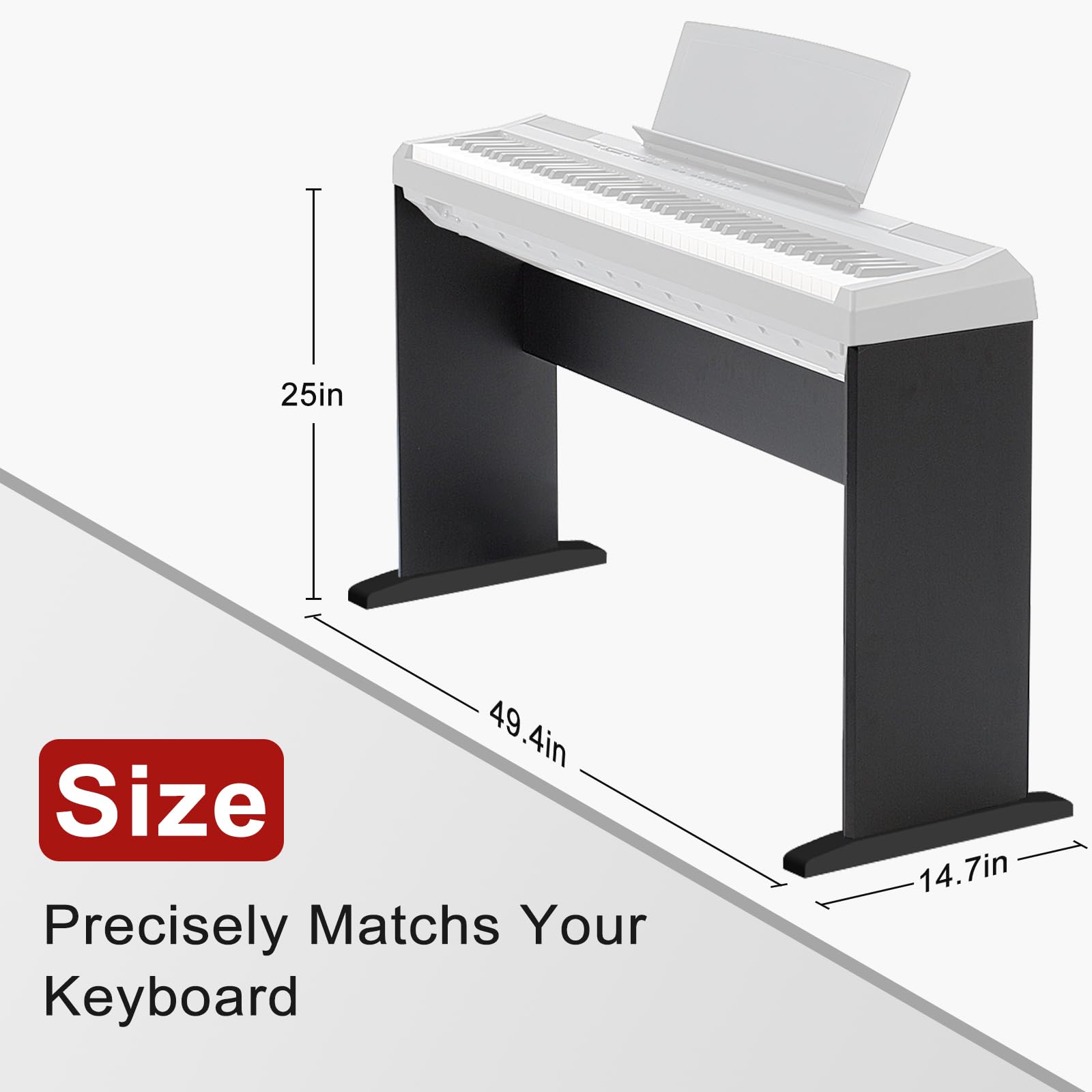 Soporte de teclado PenyPeal CS-46 compatible con piano - Imagen 6