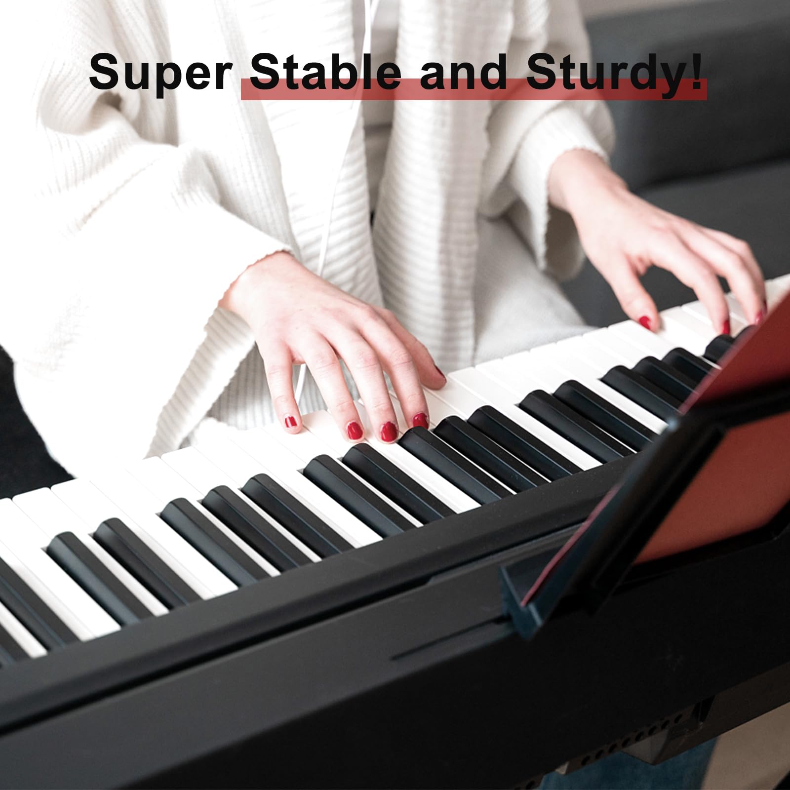 Soporte de teclado PenyPeal CS-46 compatible con piano - Imagen 3